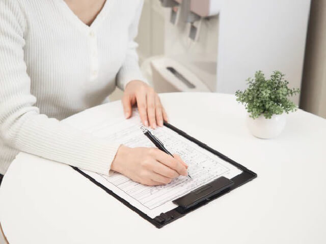 メモ用紙にご要望を書く