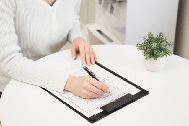 メモ用紙にご要望を書く